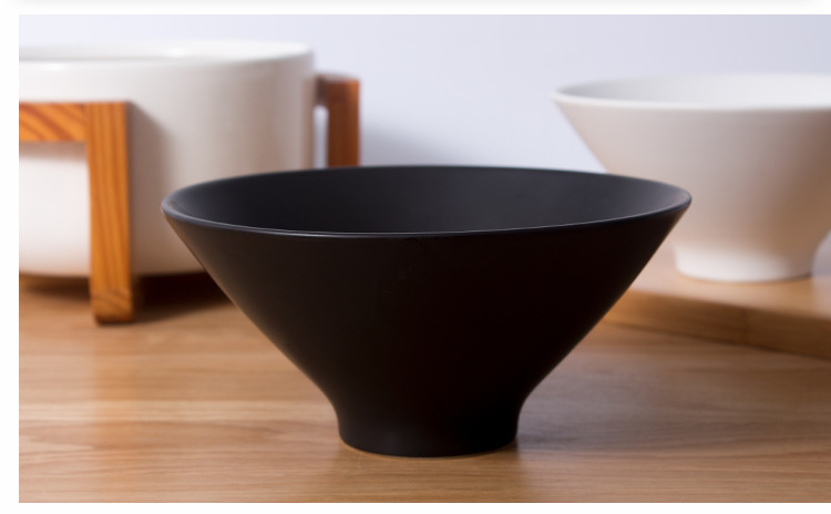 8寸 陶瓷碗套装定制 日式家用创意拉面碗礼品瓷碗 斗笠大瓷面碗