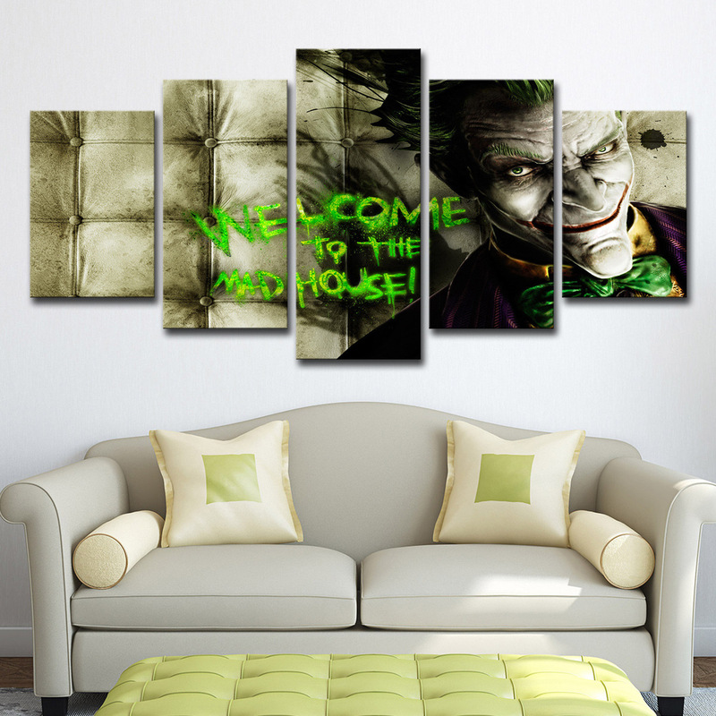 Cross-border lazada, Aliexpress5 canvas art clown painting Wall room decoration Pictures Cross-border lazada, Aliexpress5 canvas art clown painting Wall room decoration Pictures