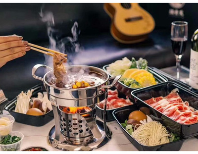 Venus Take-out food Hot Pot wholesale Vegetable oil Environmental Oil Use Alcohol stove 16cm Single self-help Hot Pot