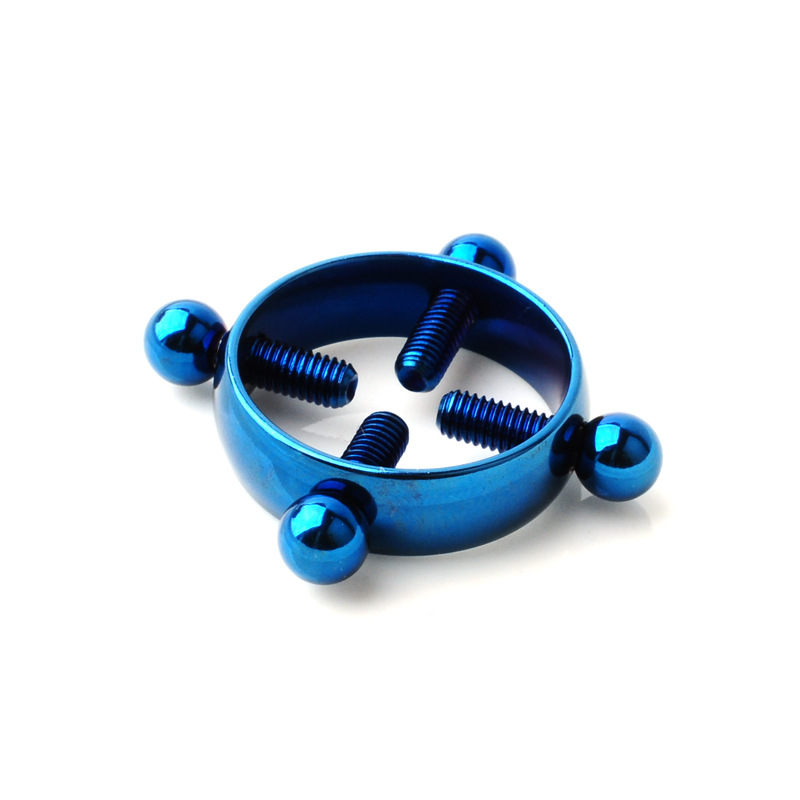 adjustable stainless steel piercing jewelry electroplating clip wholesale