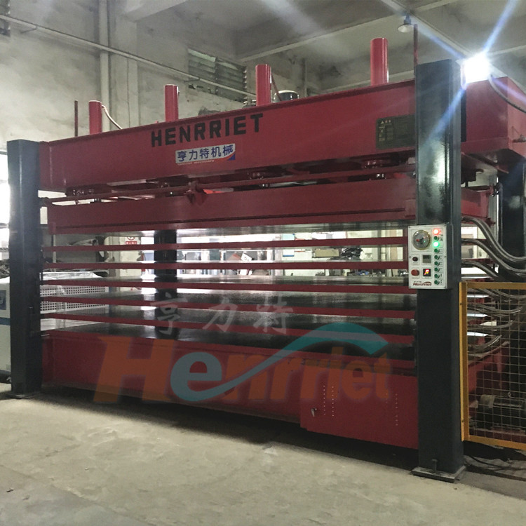 6层100吨铝蜂窝复合板热压机750