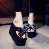 slipper fashion The thickness of the bottom 11 centimeter flip flops girl student on vacation Travel? Seaside Beach shoes Ladies