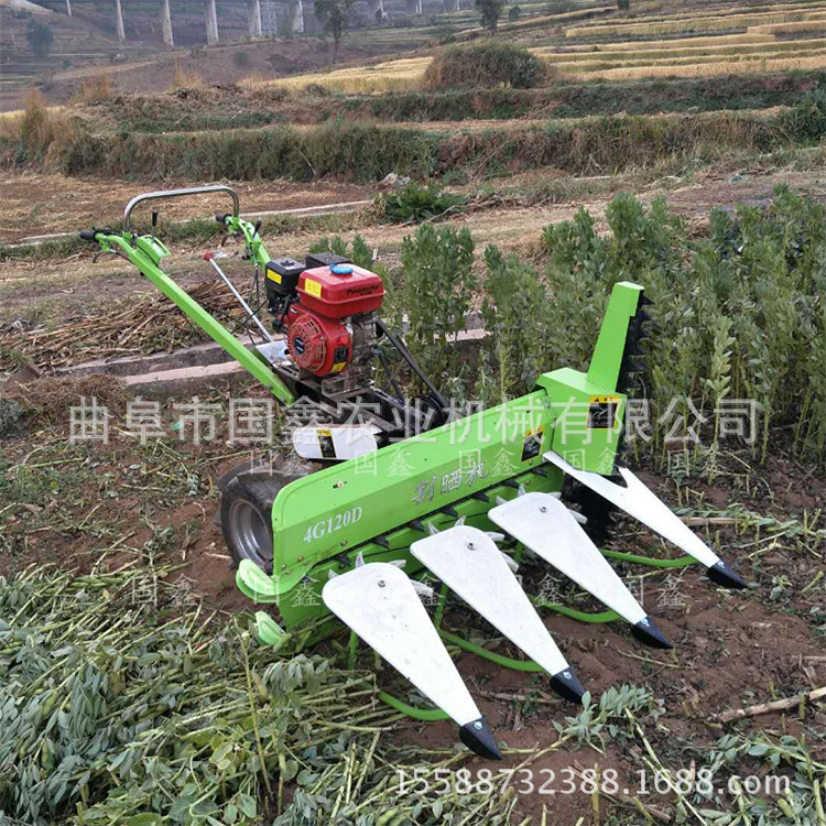 阆中稻麦打捆收割一体机 小麦水稻割捆一体机