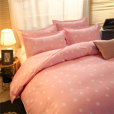 2018南通家纺秋季新款简约床单四件套 个性时尚床品4件套