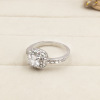 Diamond wedding ring, jewelry, zirconium, ring with stone, accessory, Korean style, wholesale