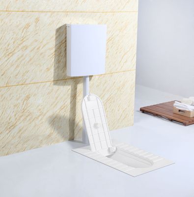 陶瓷带盖板蹲便器 家用带S弯管优质蹲坑 厂家生产工程批量蹲厕|ru