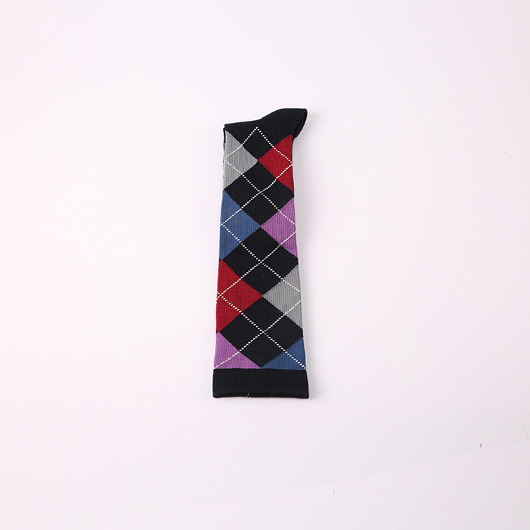 Calzini da donna in stile college scozzese a metà polpaccio, stile autunno-inverno, con leggera pressione, in cotone, alti fino al ginocchio, 2025d_voghion.com