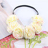 Hair accessory, beach headband for bride suitable for photo sessions, Korean style, flowered