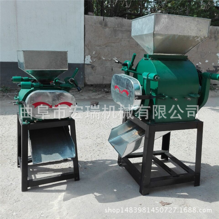 质量三包熟花生米破碎机 高粱碎机器小型报价粮食加工设备3是1宏