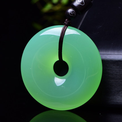 天然玛瑙平安扣玉石吊坠女士款玉坠挂件送证书产地货源批发