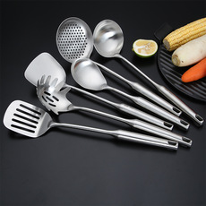 批发304不锈钢锅铲不烫手炒菜铲子汤勺勺子漏铲粥勺漏勺厨具炊具