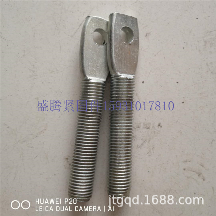 大量生产批发镀锌扁头螺栓  M8-M30扁头调节螺栓