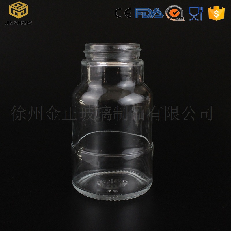 定制批发 135ml 透明玻璃饮品瓶 小号果汁瓶 丝印烤花定做