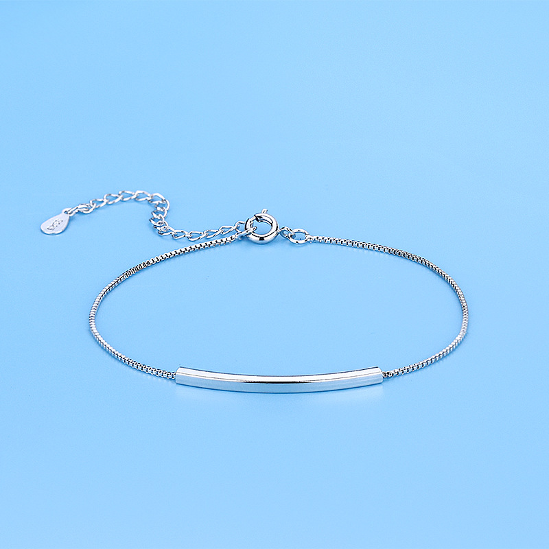 Simplicity elbow Semicircle design S925 Silver Bracelet Occident fashion Accessories Trend