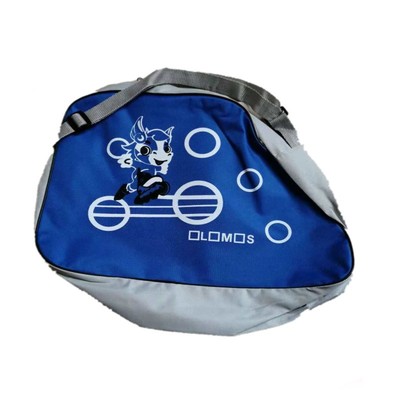 轮滑背包定制 专业滑冰鞋三角包旱冰鞋袋子溜冰鞋头盔护具单肩包