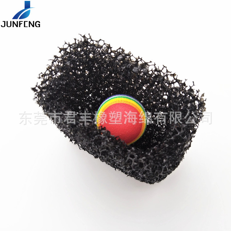 聚醚过滤网 半圆弧挖空过滤海绵 异形海绵加工