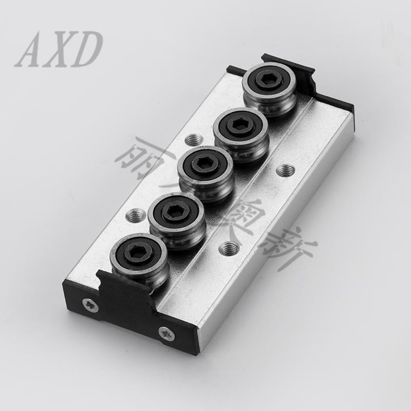 内置双轴芯导轨SGB15-3 4 5轮锂电池设备导轨滑块配件滚轮导轨