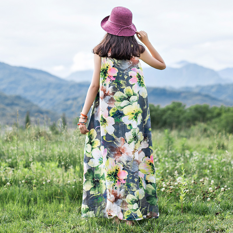Robe femme BRANCHE en Coton de soie - Ref 3327337 Image 3