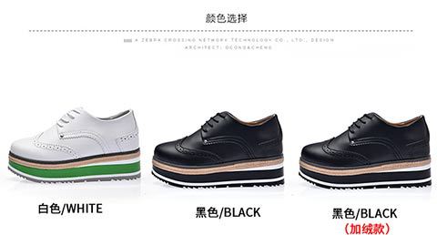 Spring 2020 new Korean version of thick soled student muffin shoes, women's shoes, leisure shoes, women's British flat sole shoes Lady shoes