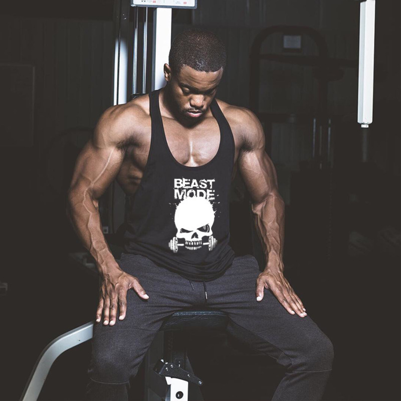 2019 New Cross-Border Muscle Brothers Fitness Sports Leisure Summer Tank Top - Pure Running Training Elastic Breathable Vest
