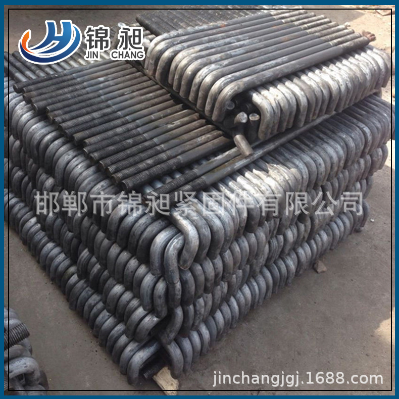 Q345B钢结构地脚螺栓7字地脚螺栓L型本色地脚螺丝