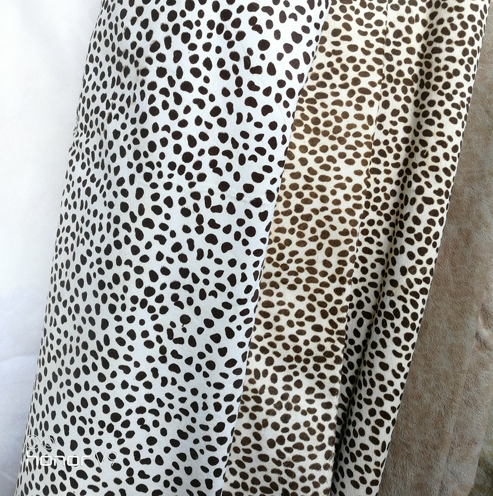 Low price 3 Discount Sell Stock speckle Leopard printing Horse fur