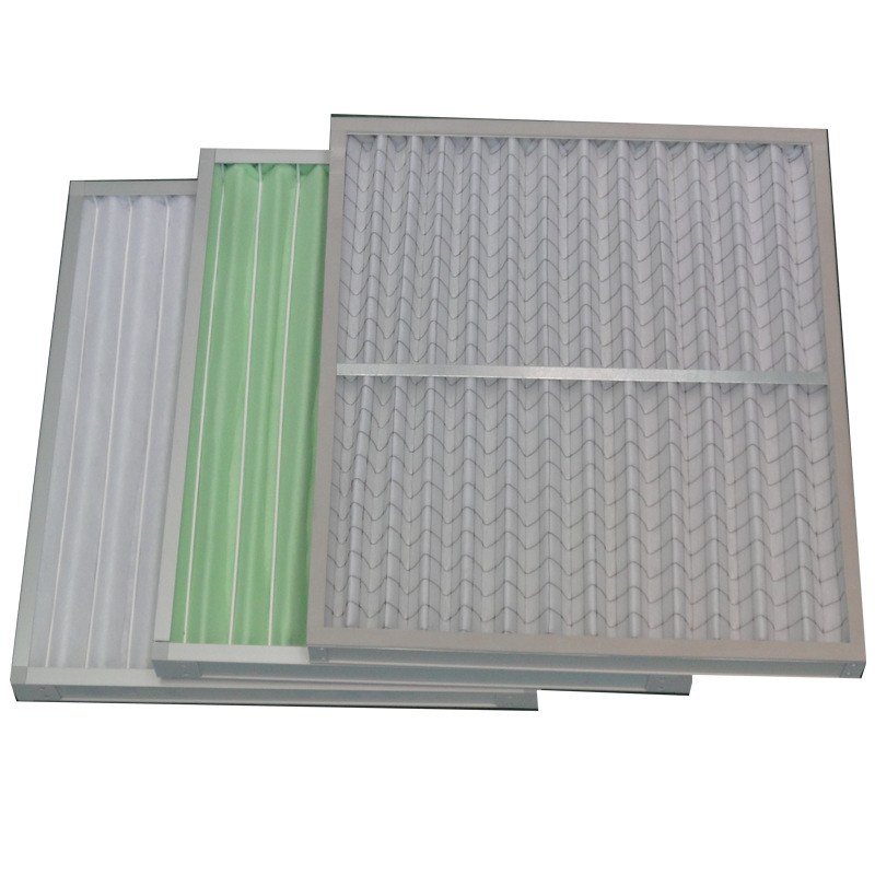 污水处理厂用G1G2G3G4折叠式初效空气过滤器可水洗板框式粗效滤网