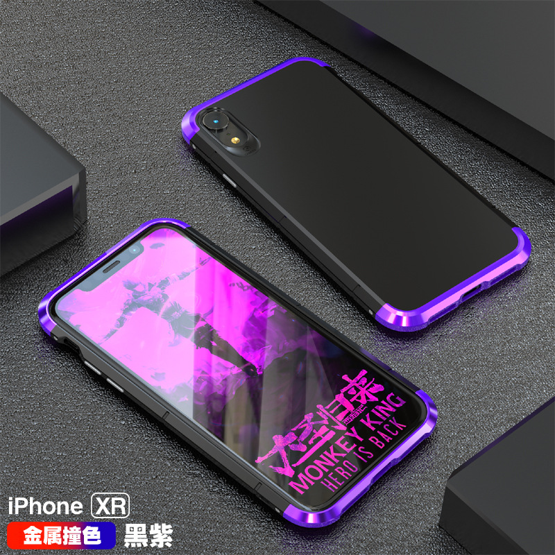 GINMIC Shield Aluminum Metal Frame Hard PC Back Cover Case for Apple iPhone XS Max & iPhone XR & iPhone XS