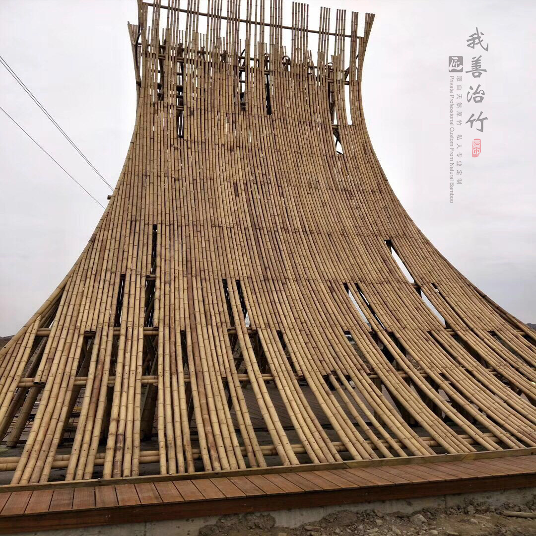 厂家承接设计竹子装饰竹楼竹景观竹长廊竹材装修竹桥竹建筑竹房子-阿里巴巴