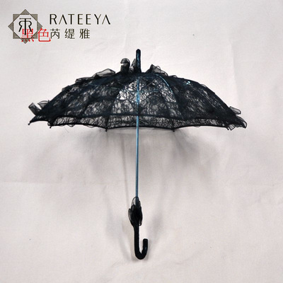 厂家直供新娘婚礼伞西式婚庆蕾丝伞儿童舞蹈道具伞婚纱影楼拍摄|ru