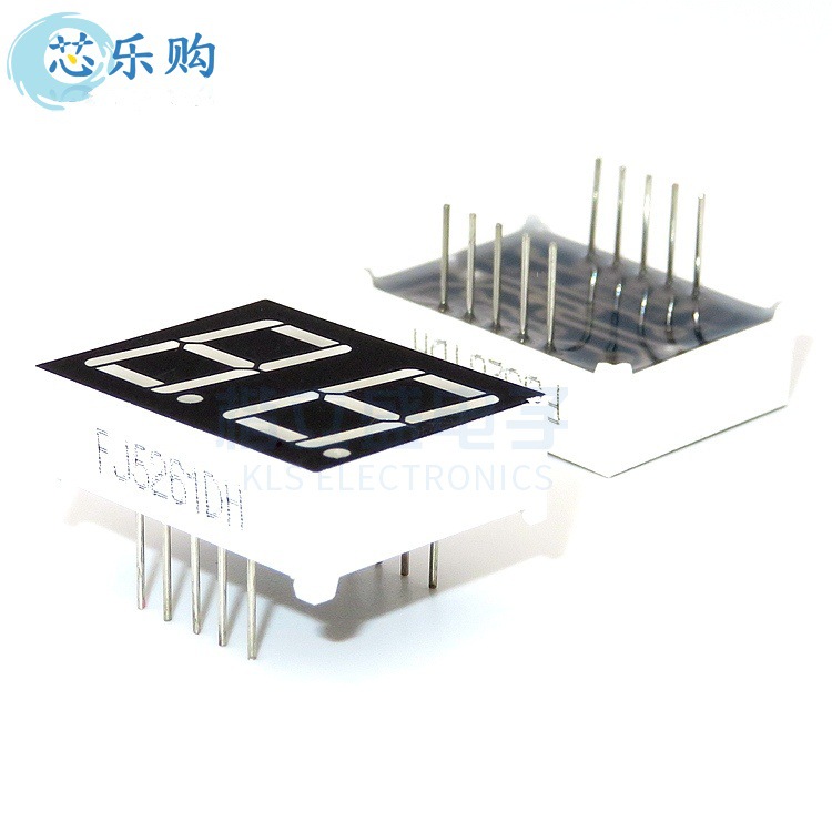 数码管 0.56英寸2位红光高亮 0.56两位共阳红色LED数码管 5261DH