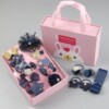 Children's gift box with bow, hairgrip, hair accessory, jewelry, hairpins, set, no hair damage