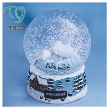 厂家定制树脂水球玻璃雪花球家居客厅摆件定制加工情人创意礼品