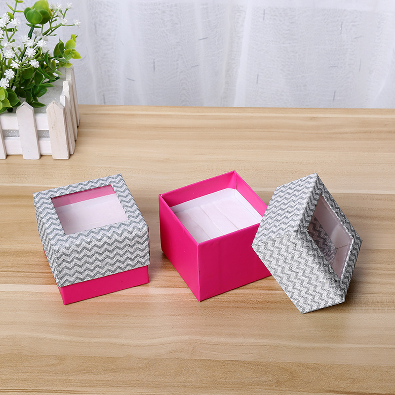 手表饰品化妆品包装礼盒 情人节礼物盒包装纸盒 棱角天地盖盒子