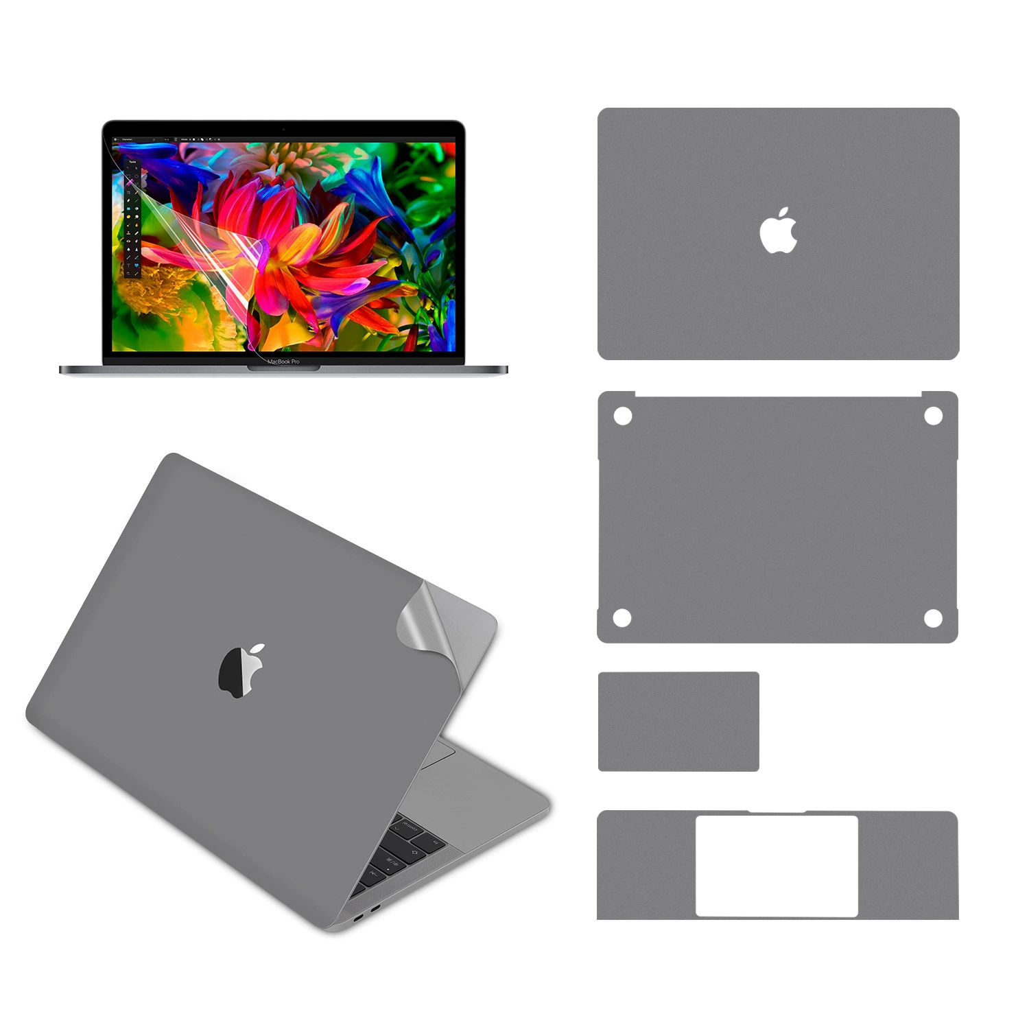 Защита корпуса нового MacBook Pro Lan Sheng основной цвет без клея остатка и легкая установка полная защита корпуса