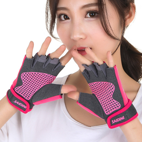 Sports half-finger gloves summer thin fitness dumbbell bicycle outdoor cycling anti-slip new gloves