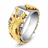 Golden ring suitable for men and women, wish, 18 carat