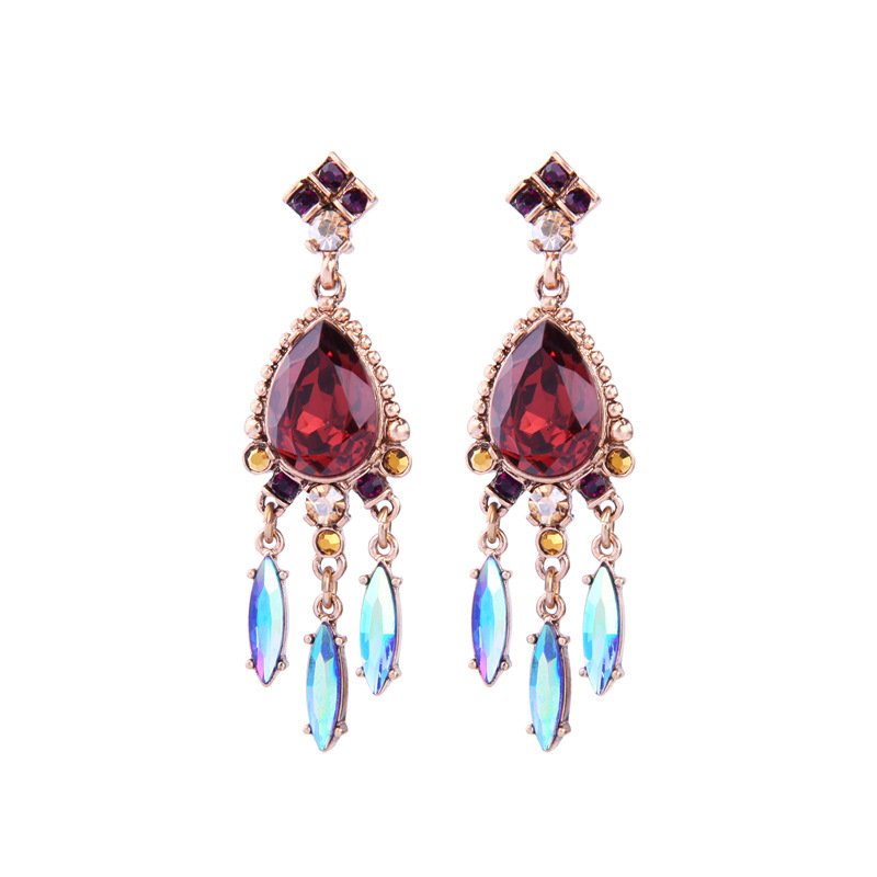Alloy Fashion Geometric earring(Black-1) NHQD5082-Black-1