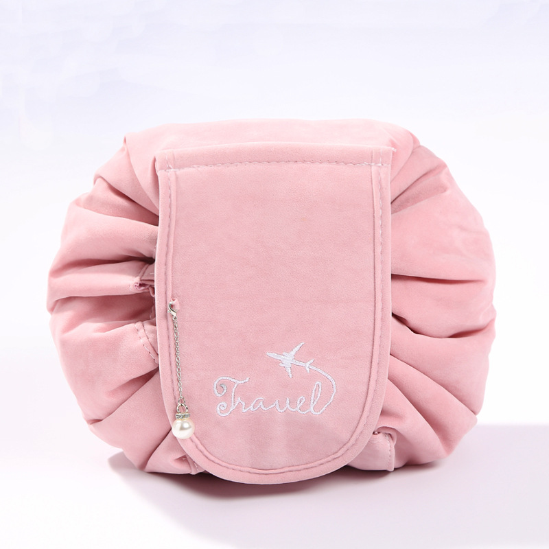 Amazon's Popular Korean Velvet Lazy Storage Cosmetic Bag Girls Cosmetics Storage Artifact Cosmetic Bag