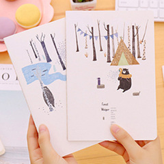 Wholesale 32K car line notebook creative Korean fresh soft cover student cartoon exercise notebook office memo notebook