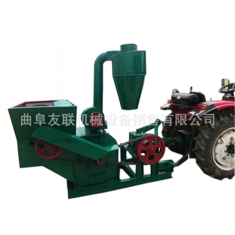 玉米秸秆打糠机 自动进料沙克龙除尘粉碎机 玉米杆打糠机22