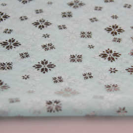 烫银雪花面料圣诞网纱布 网布布料 工艺品童装纱网眼布