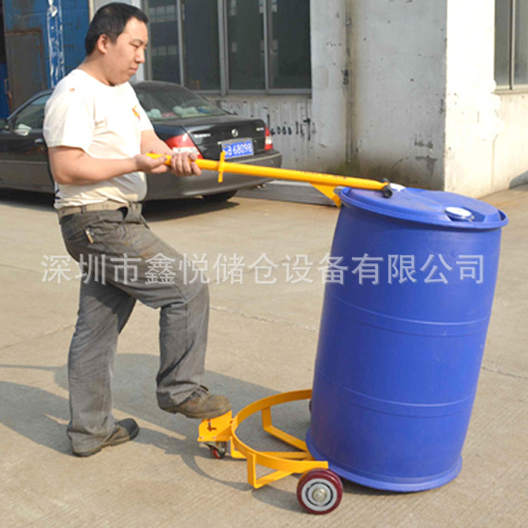 低位手推油桶搬运车 简易手动油桶车 咬嘴油桶搬运夹