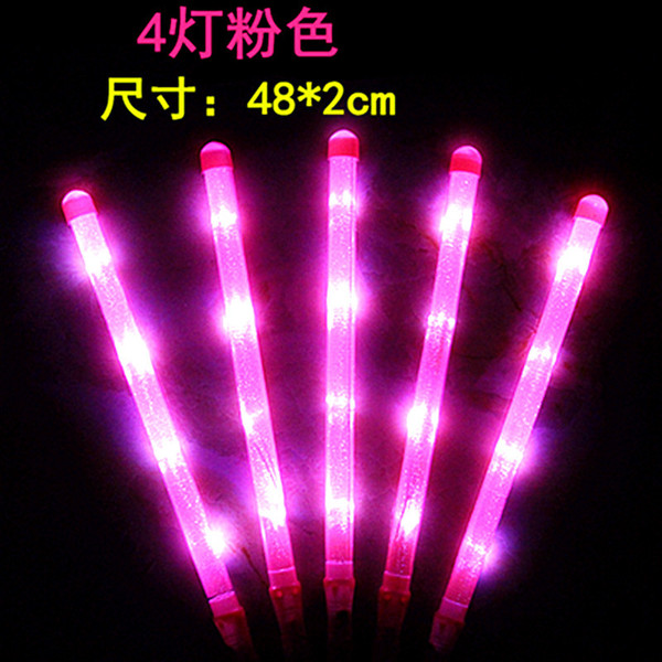 electronic rainbow big colorful flashing light stick