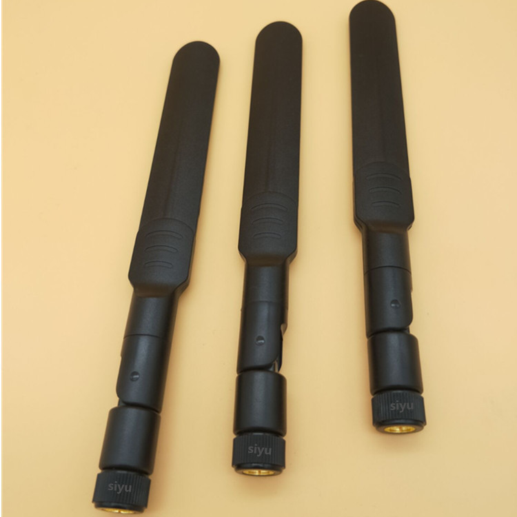 2.4G/5G/5.8G船桨胶套折叠天线 SMA叶子塑胶天线无线模块wifi天线