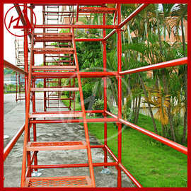 厂家批发 建筑楼层轮扣式脚手架 钢管出租 可承重或用做平台架用