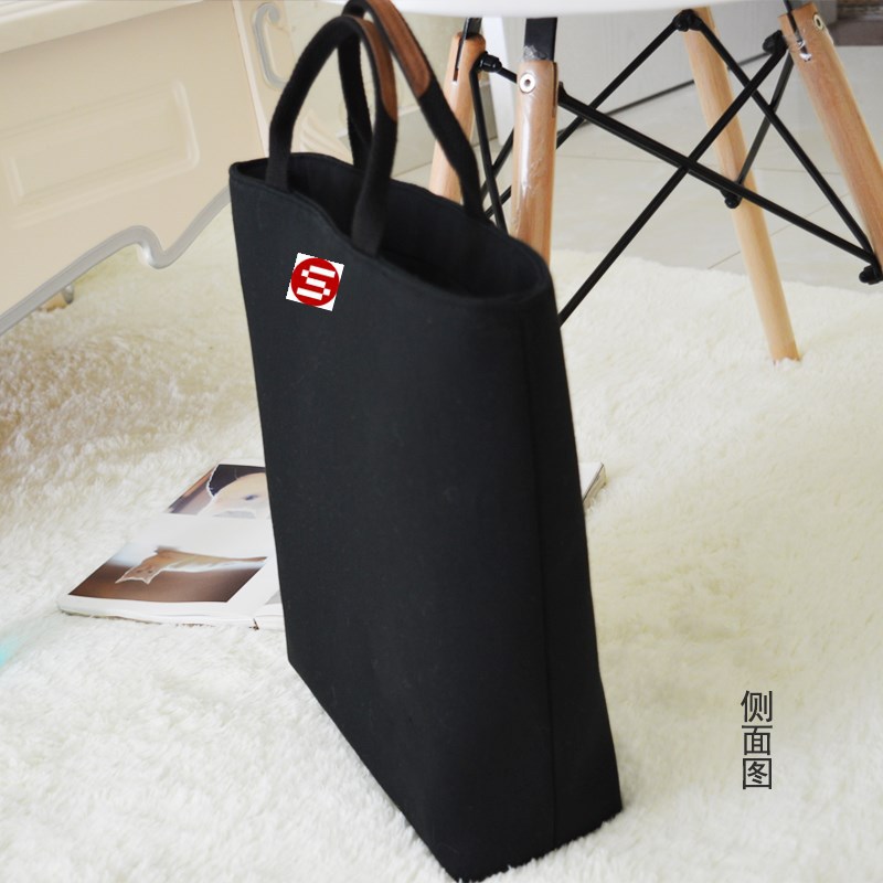 新款A4补课手提袋文件袋拎包帆布拎袋手提包饭盒包饭盒袋便当包复