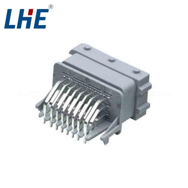 33501038 24线ECU 弯针针座 冷凝器线对板转向机 板端连接器