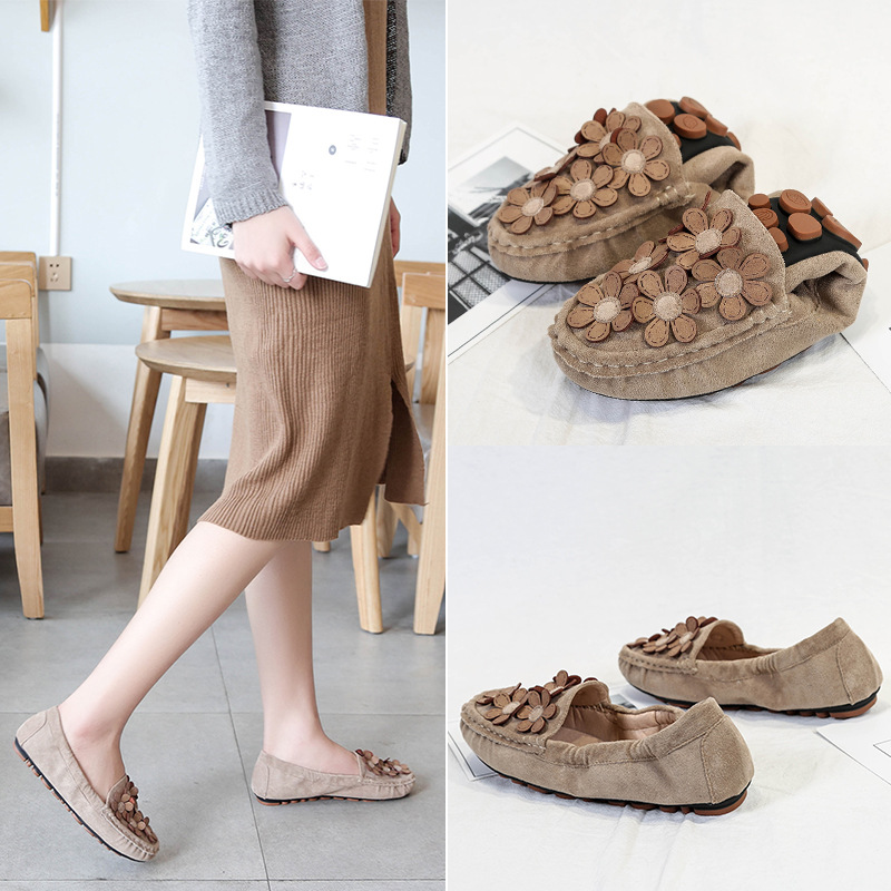 2023 otoño nuevos mocasines de estilo coreano versátil inferior suave enfermera zapatos de trabajo para mujeres embarazadas más tamaño zapatos de mujer 43