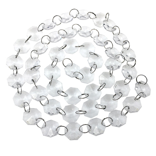 Yueyin Hotel Wedding Hall Floral Art 14 Octagonal Beads 1m Crystal Bead Curtain Birthday Party Christmas Lighting Festival Props